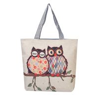 Women's Ethnic Style Letter Canvas Shopping Bags sku image 3