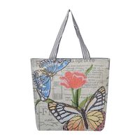 Femmes Style Ethnique Lettre Toile Sac De Courses sku image 11