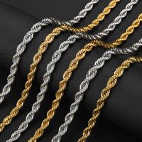 Simple Style Twist Stainless Steel Plating Men'S Necklace main image 1