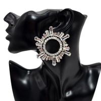 Shiny Geometric Alloy Inlay Rhinestones Glass Women's Drop Earrings main image 5