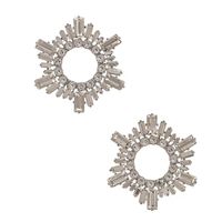 Shiny Geometric Alloy Inlay Rhinestones Glass Women's Drop Earrings main image 3