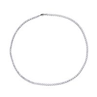 Einfacher Stil Geometrisch Titan Stahl Inlay Strasssteine Unisex Halskette main image 4