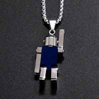 Hip-Hop Cool Style Robot 304 Stainless Steel Polishing Metal 18K Gold Plated Unisex main image 4