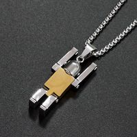 Hip-Hop Cool Style Robot 304 Stainless Steel Polishing Metal 18K Gold Plated Unisex main image 6