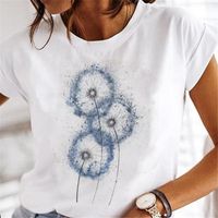 Women's T-shirt Short Sleeve T-shirts Printing Casual Leaf main image 1