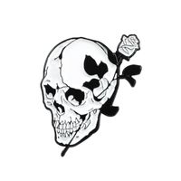 Exaggerated Skull Alloy Enamel Unisex Brooches sku image 1