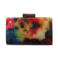 Pvc Arylic Oil Painting Square Evening Bags main image 1