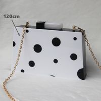 Arylic Round Dots Square Evening Bags sku image 1