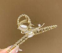 Lady Flower Butterfly Alloy Diamond Hair Claws sku image 5