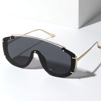 Ins Style Sports Solid Color Pc Special-shaped Mirror Frameless Women's Sunglasses main image 5