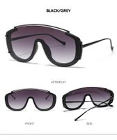 Ins Style Sports Solid Color Pc Special-shaped Mirror Frameless Women's Sunglasses sku image 2