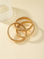 Exaggerated Solid Color Metal Wholesale Bangle main image 3