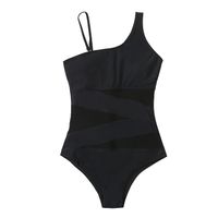 Women's Simple Style Solid Color Backless One Piece main image 3