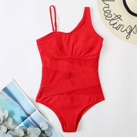 Women's Simple Style Solid Color Backless One Piece main image 2