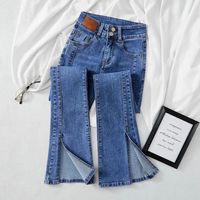 Women's Daily Casual Solid Color Full Length Pocket Washed Button Jeans sku image 11