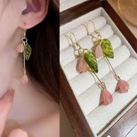 1 Pair Fashion Letter Square Heart Shape Inlay Imitation Pearl Alloy Artificial Gemstones Earrings sku image 86