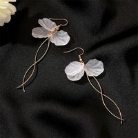 Exaggerated Modern Style Flower Metal Copper Plating Inlay Acrylic Crystal Pearl 18k Gold Plated Gold Plated Silver Plated Women's Drop Earrings Ear Studs sku image 4