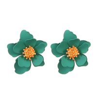 Exaggerated Modern Style Flower Metal Copper Plating Inlay Acrylic Crystal Pearl 18k Gold Plated Gold Plated Silver Plated Women's Drop Earrings Ear Studs sku image 13