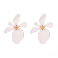 Exaggerated Modern Style Flower Metal Copper Plating Inlay Acrylic Crystal Pearl 18k Gold Plated Gold Plated Silver Plated Women's Drop Earrings Ear Studs sku image 17