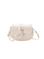 Women's Medium All Seasons Pu Leather Streetwear Saddle Bag sku image 2