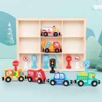 ألعاب التعلم طفل (0-2 سنة) سيارة خشب لعب main image 4