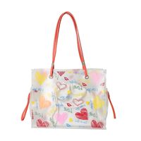 Women's Cute Heart Shape Pvc Shopping Bags main image 3