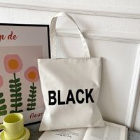 Mujeres Estilo Preppy Letra Tela Oxford Bolsa De La Compra sku image 2