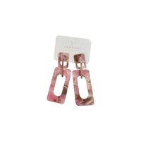 Simple Style Square Acetic Acid Sheets Printing Women's Drop Earrings main image 6