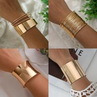 Stainless Steel Brass Metal Classic Style Streetwear Hip-Hop Hollow Out Plating Inlay Animal Zircon Artificial Crystal Artificial Pearls Wristband Bangle main image 7