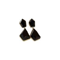 Korean Style Rhombus Alloy Inlay Artificial Gemstones Women's Drop Earrings main image 2