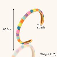 Casual Multicolor Stainless Steel Plating Cuff Bracelets main image 6