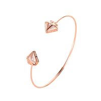Stainless Steel Brass Metal Classic Style Streetwear Hip-Hop Hollow Out Plating Inlay Animal Zircon Artificial Crystal Artificial Pearls Wristband Bangle sku image 18