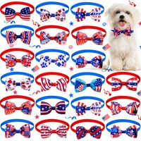 Independence Day Pet Bow Tie American Flag Sign main image 1
