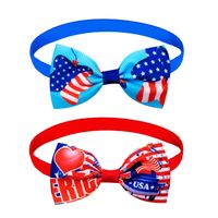 Independence Day Pet Bow Tie American Flag Sign main image 3
