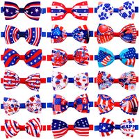 Independence Day Pet Bow Tie American Flag Sign main image 6