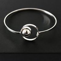 Stainless Steel Brass Metal Classic Style Streetwear Hip-Hop Hollow Out Plating Inlay Animal Zircon Artificial Crystal Artificial Pearls Wristband Bangle sku image 12