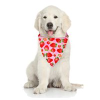 منشفة مثلث الحيوانات الأليفة سلسلة فواكه الصيف الكلاب مناديل الفم main image 4