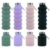 Casual Solid Color Silica Gel Water Bottles main image 3