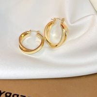 Simple Style Round Alloy Women's Hoop Earrings main image 2