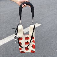 Women's Vintage Style Stripe Heart Shape Butterfly Knit Shopping Bags sku image 119