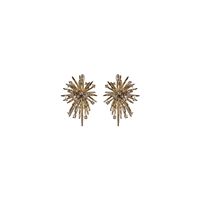 Ins Style Simple Style Fireworks Alloy Plating Inlay Rhinestones Women's Ear Studs main image 3