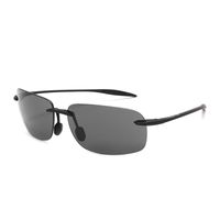 Sports Solid Color Pc Square Frameless Sports Sunglasses sku image 1