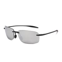 Sports Solid Color Pc Square Frameless Sports Sunglasses sku image 3