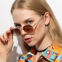 Ins Style Streetwear Solid Color Ac Square Full Frame Women's Sunglasses main image 3