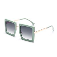 Streetwear Solid Color Pc Square Half Frame Women's Sunglasses main image 2