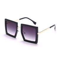 Streetwear Solid Color Pc Square Half Frame Women's Sunglasses main image 4