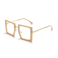 Streetwear Solid Color Pc Square Half Frame Women's Sunglasses sku image 4