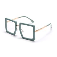 Streetwear Solid Color Pc Square Half Frame Women's Sunglasses sku image 6