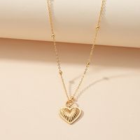 Modern Style Heart Shape Alloy Plating Women's Pendant Necklace main image 5