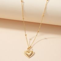 Modern Style Heart Shape Alloy Plating Women's Pendant Necklace main image 2